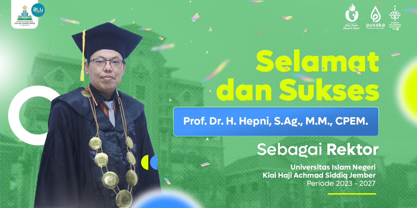 Gantikan Prof Babun, Gus Men Lantik Rektor UIN KHAS Jember yang Baru